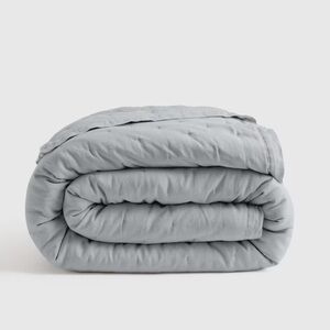 NWT QUINCE European Linen Dream Quilt King/Cal King Mist 5215